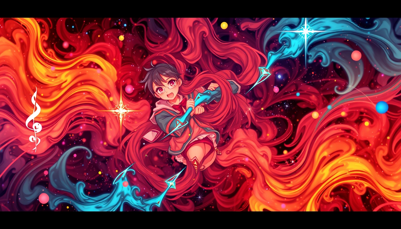 anime, abstract background - Image