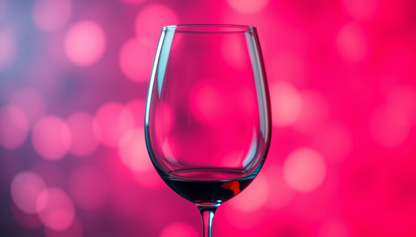 Blurry wine glass with abstract background for web design in Instagram style