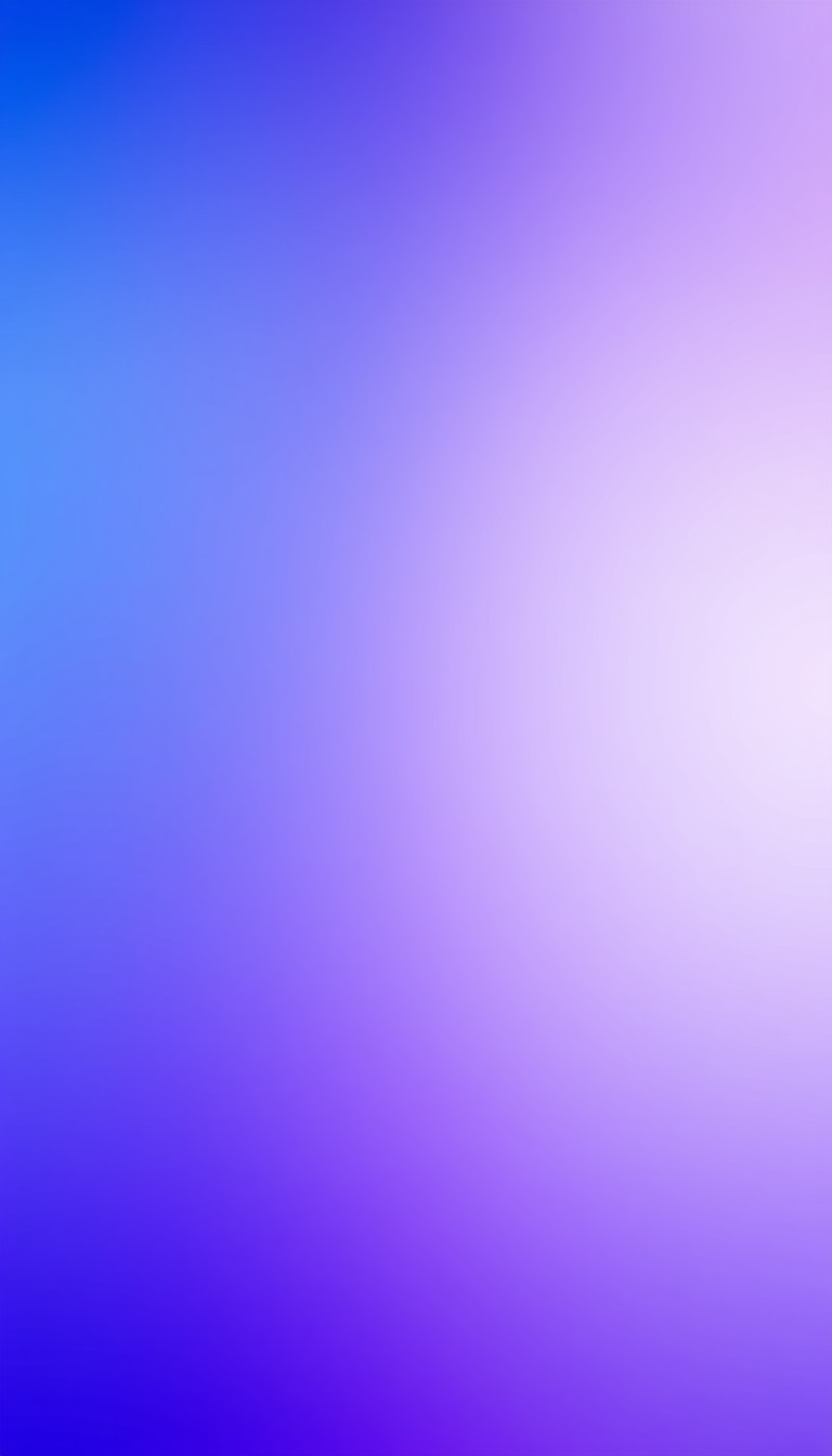 A mesmerizing art piece showcasing a stunning blue-violet gradient. The gradient begins with a deep indigo blue at the bottom, transitioning seamlessly into a rich purple, then a vibrant violet, and finally fading into a soft lavender at the top. The colors are soft and smooth, creating a soothing and calming effect for the viewer.