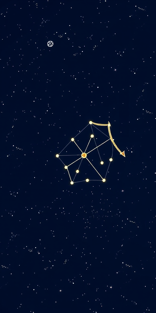 Generate a Sagittarius constellation map. - Image