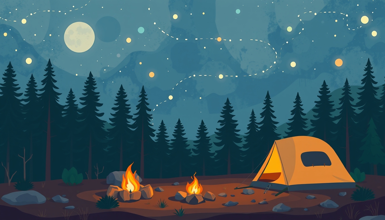 Abstract background camping - Image