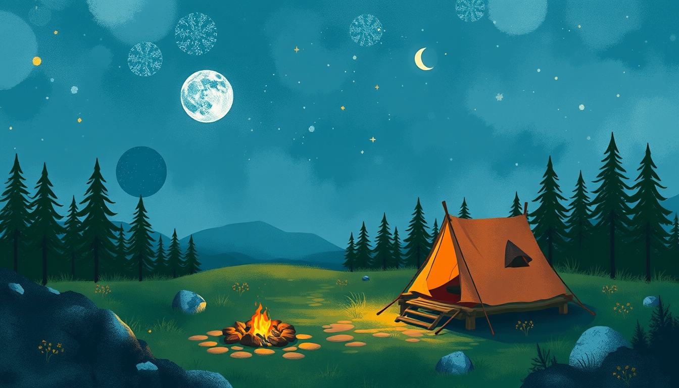 "abstract background camping" - Image