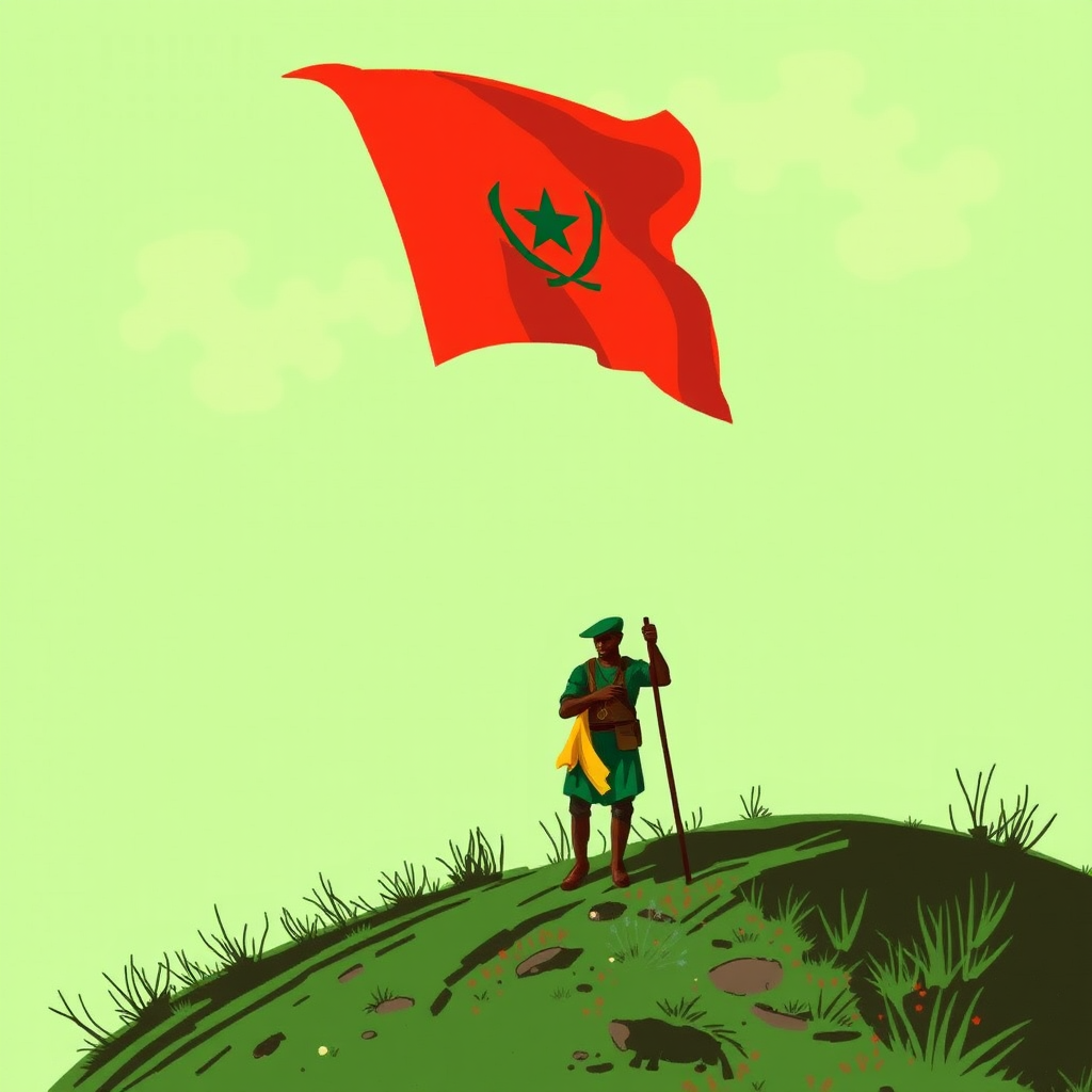 "I want a man on a hill with the flag of Mali in hand."