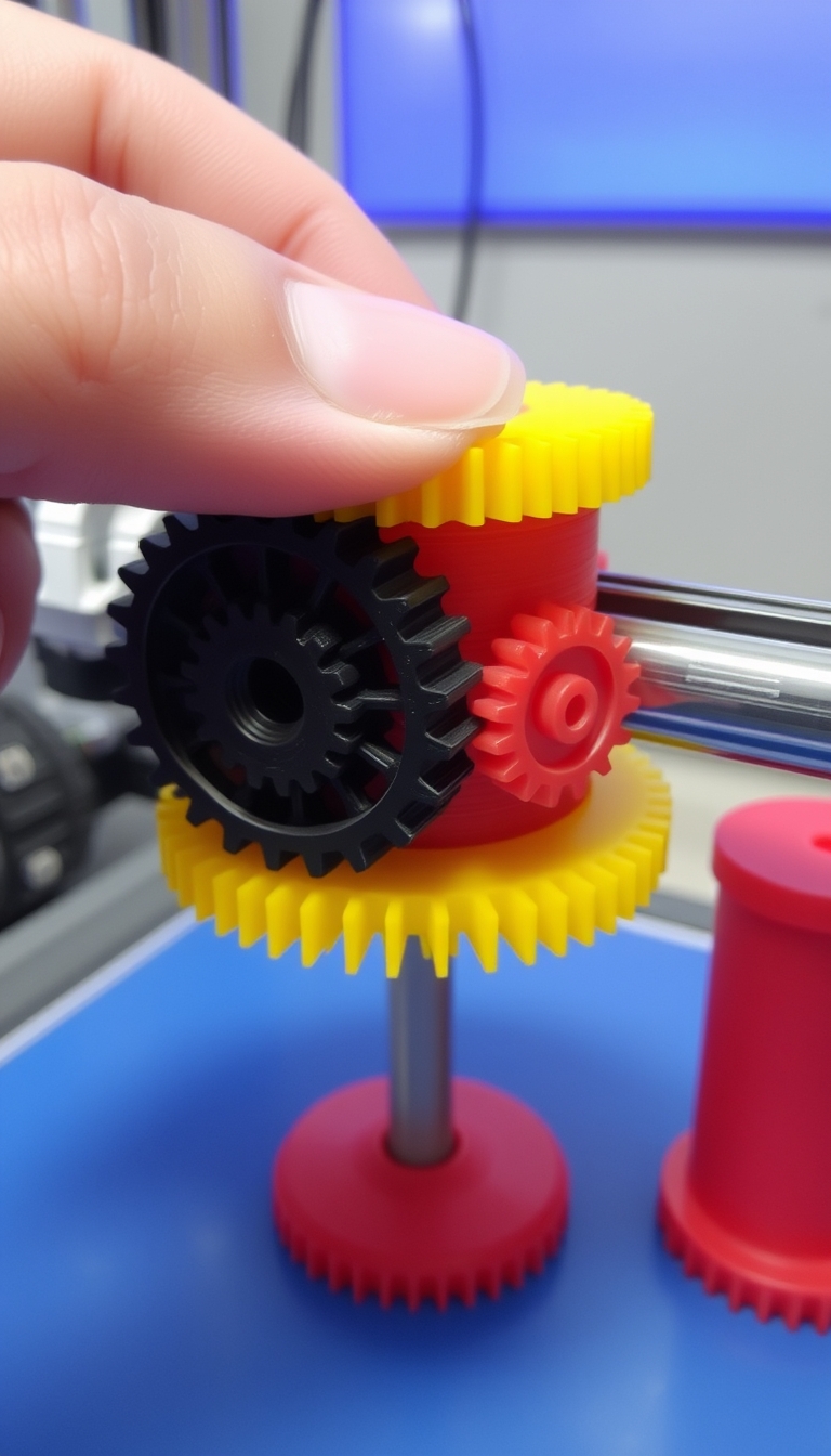 3D Printing in Action: Gears Taking Shape - Image