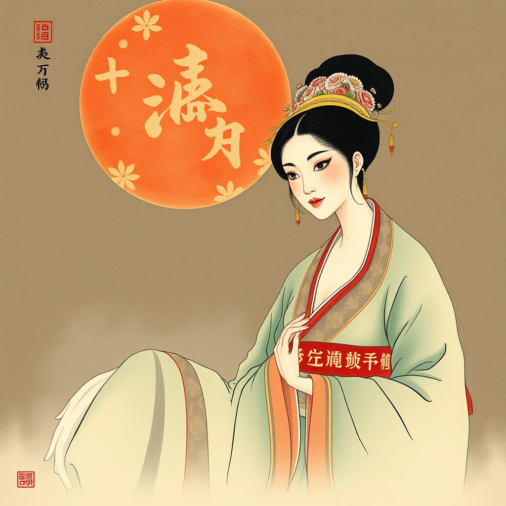 "Ancient Chinese women, Chinese painting style."