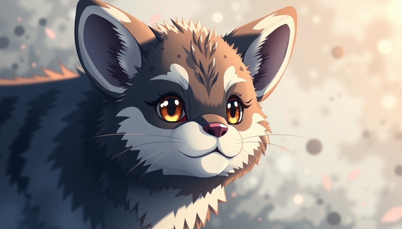 Animal, smart and cool, anime, abstract background, 32K UHD, high detailed. - Image