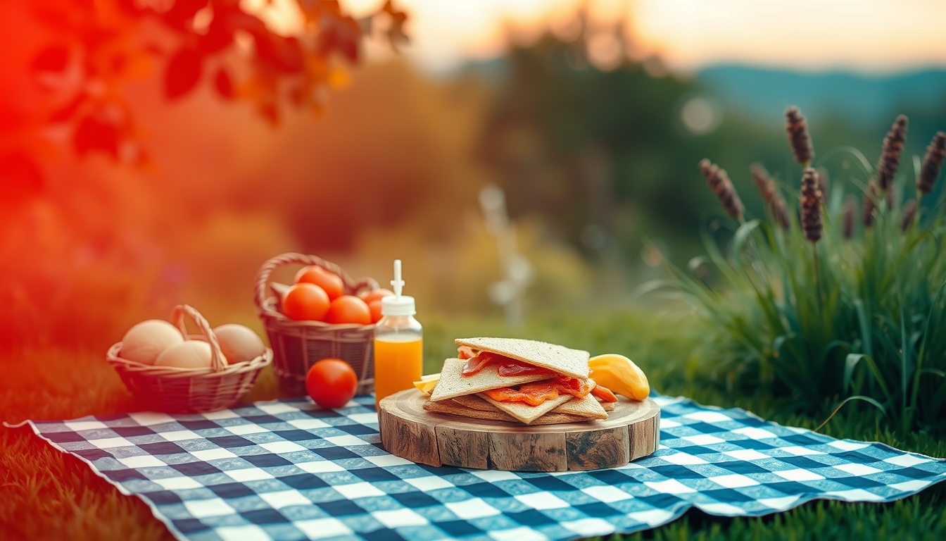 Abstract background picnic