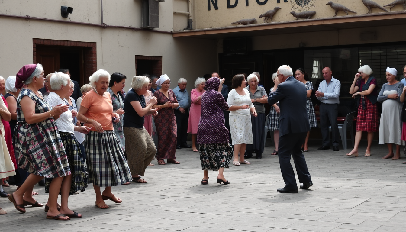 dancing old people