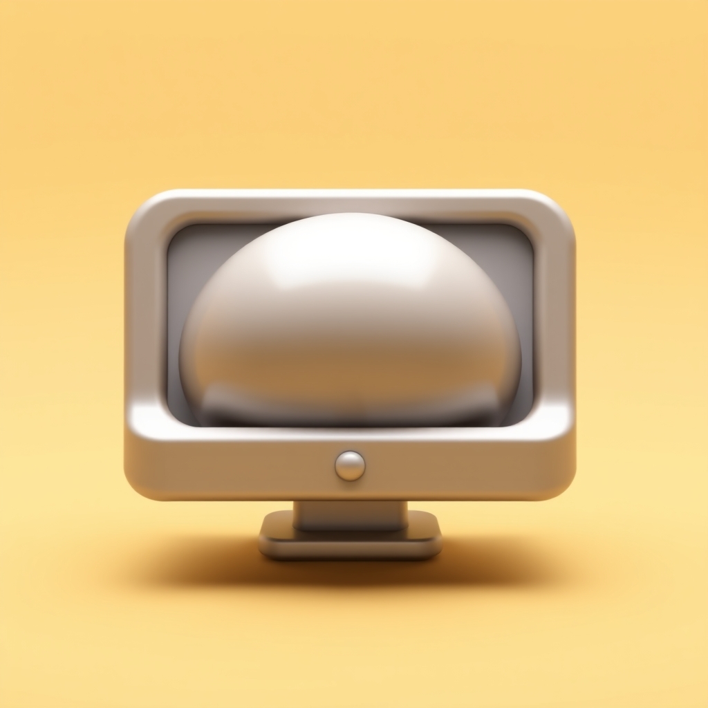 3D cartoon computer icon minimalism icon, in the style of Vray tracing, hyper-realistic sculptures.