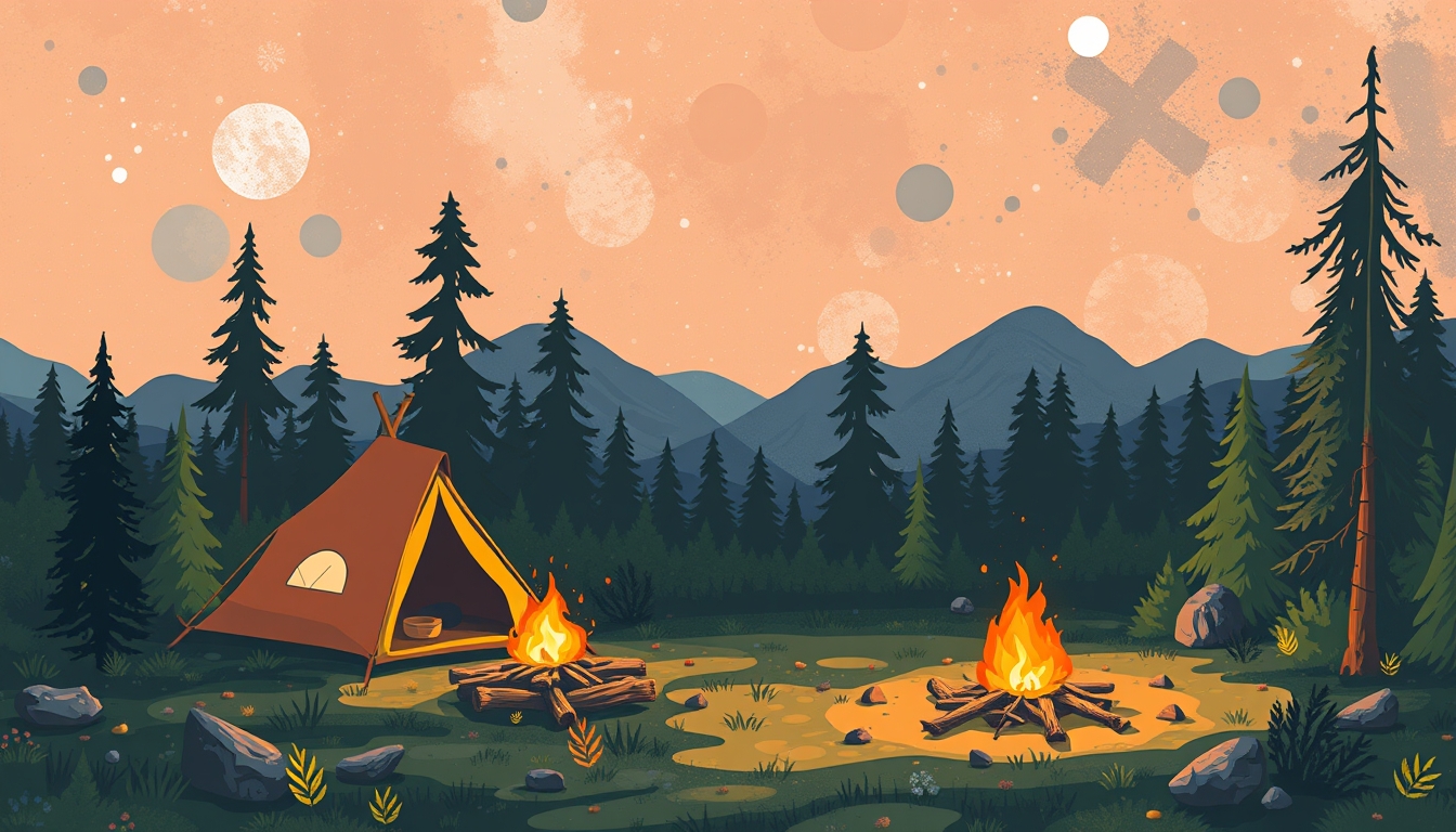 "Abstract background camping" - Image