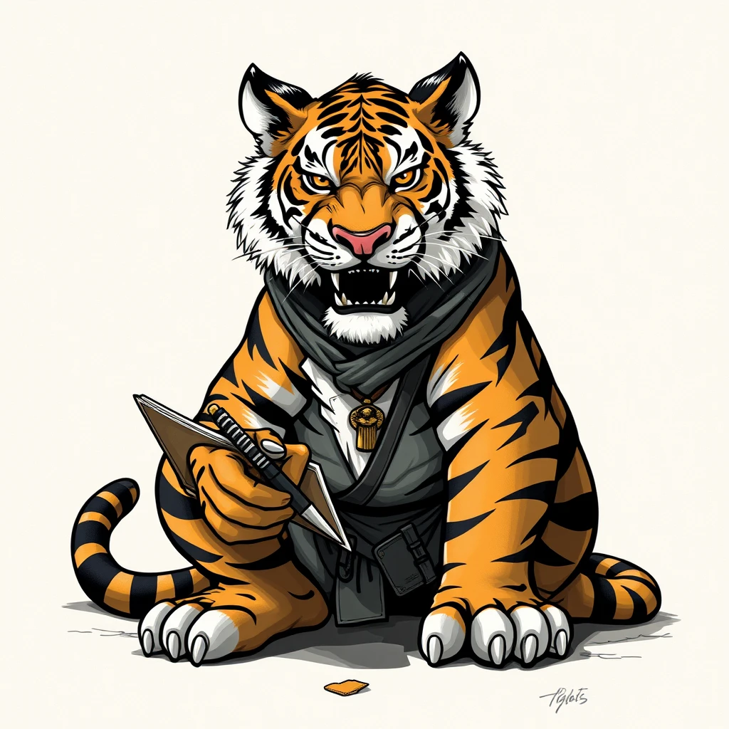 Tiger Writer Character