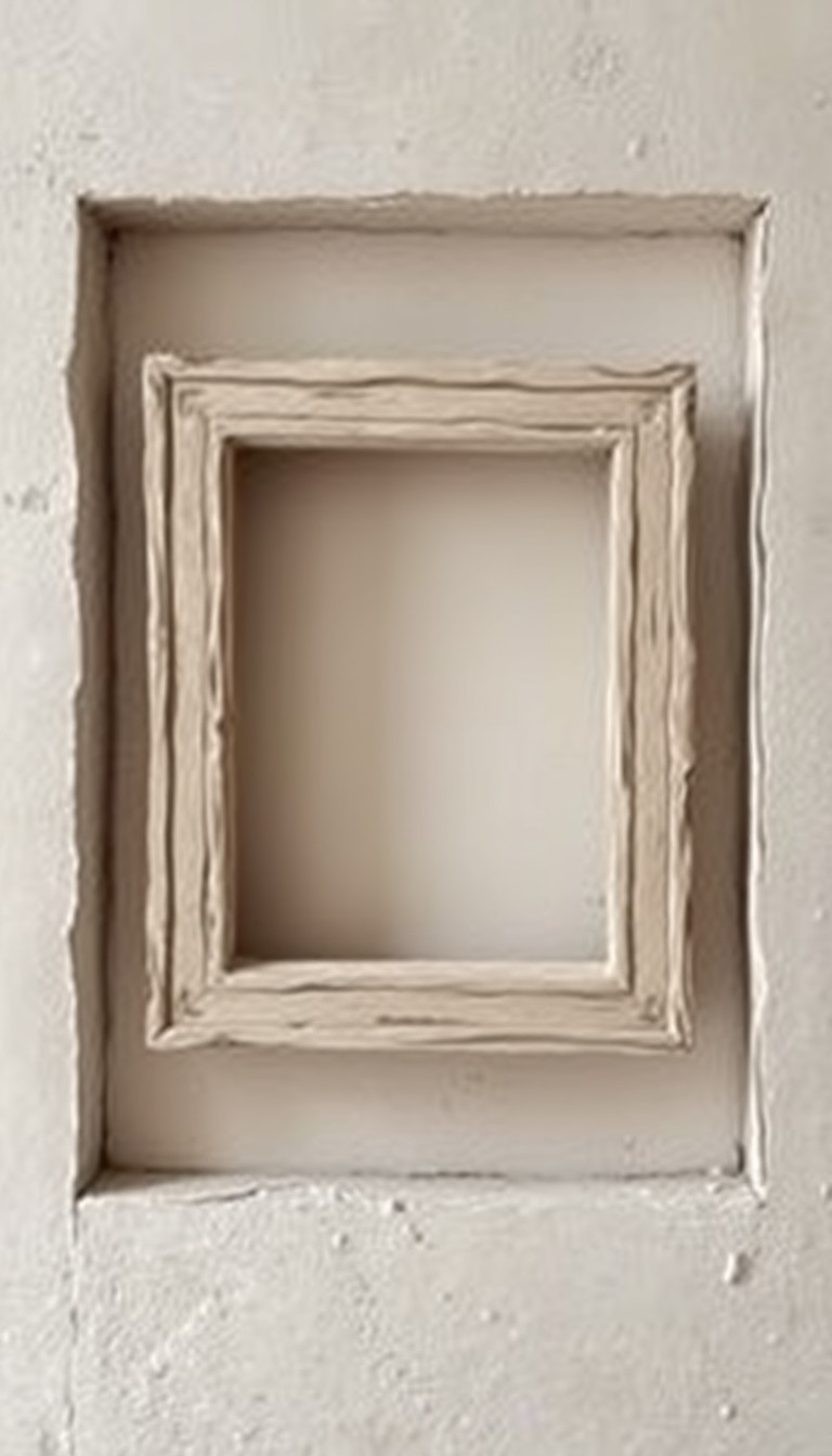 Include ancient hand-drawn frames with nothing inside. - Image