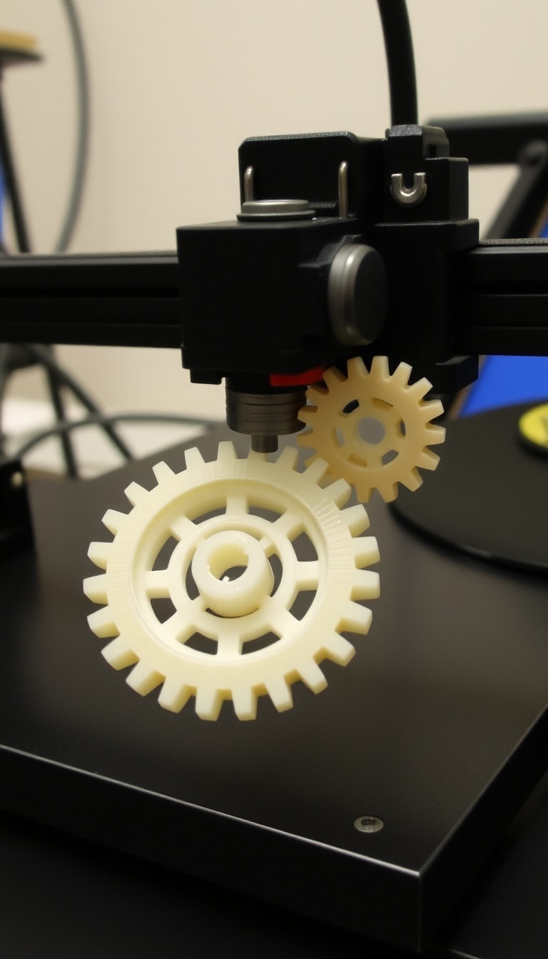 3D Printing in Action: Gears Taking Shape - Image