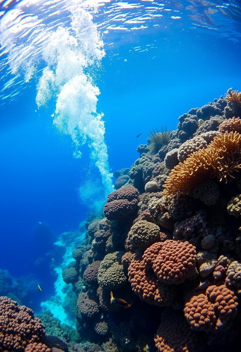 Venture into the heart of the Great Barrier Reef, a mesmerizing underwater paradise, where the rich tapestry of marine life unfolds before your eyes, offering an unparalleled opportunity. - Image