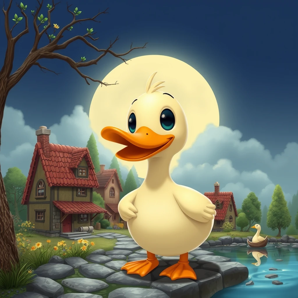 Village of anthropomorphic duck - Image