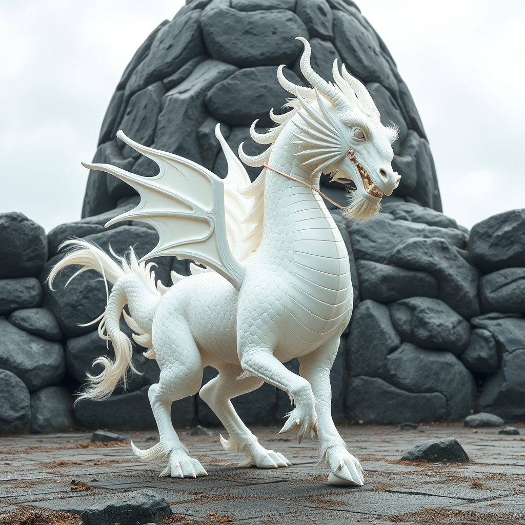 White Dragon Horse - Image