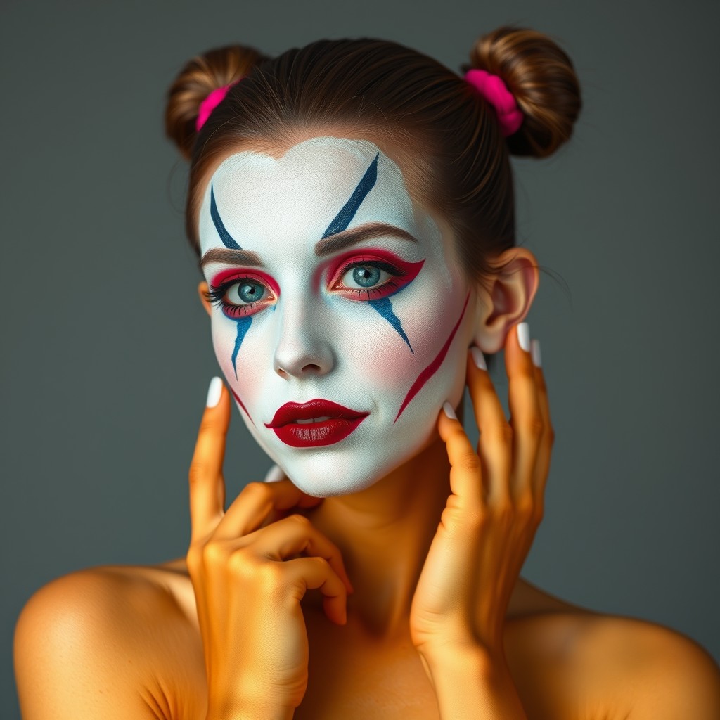 Millie Bobby Brown with full body paint. - Image