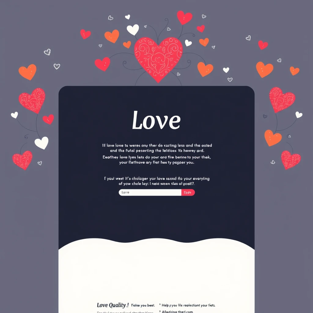 rich, interesting, and diverse, web design for the website typology of love home page, high quality - Image