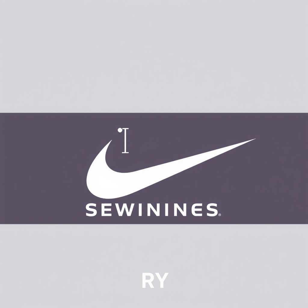 Logo for the "Sewing" department of Nike shoes company, with the company name "RY."