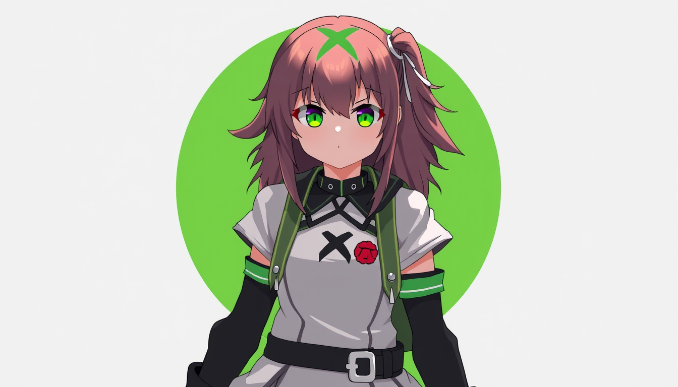 anime girl style based on Xbox theme