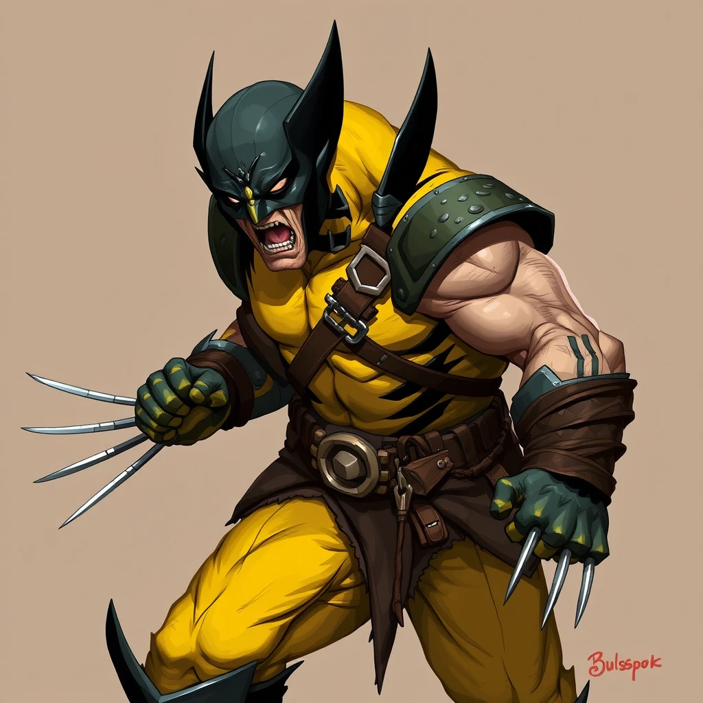 Wolverine as D&D barbarian