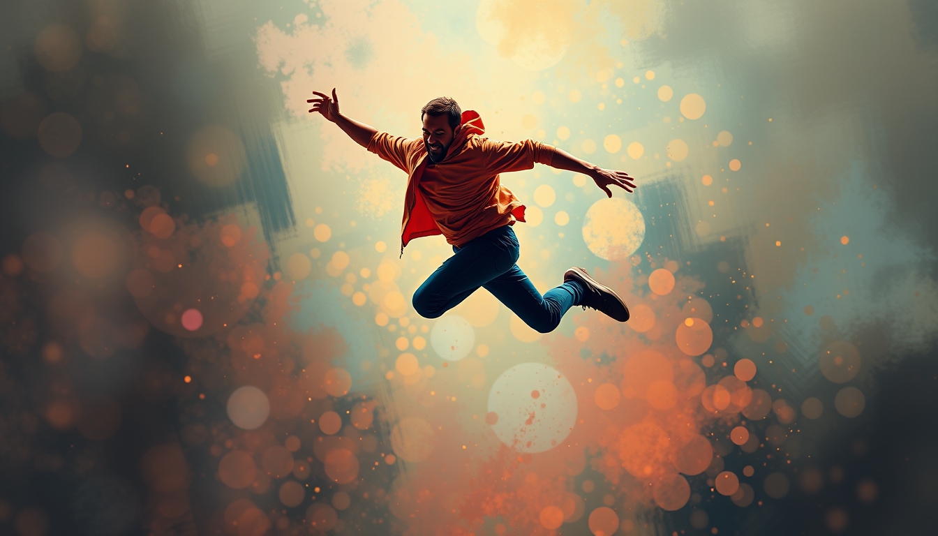 abstract background leap - Image