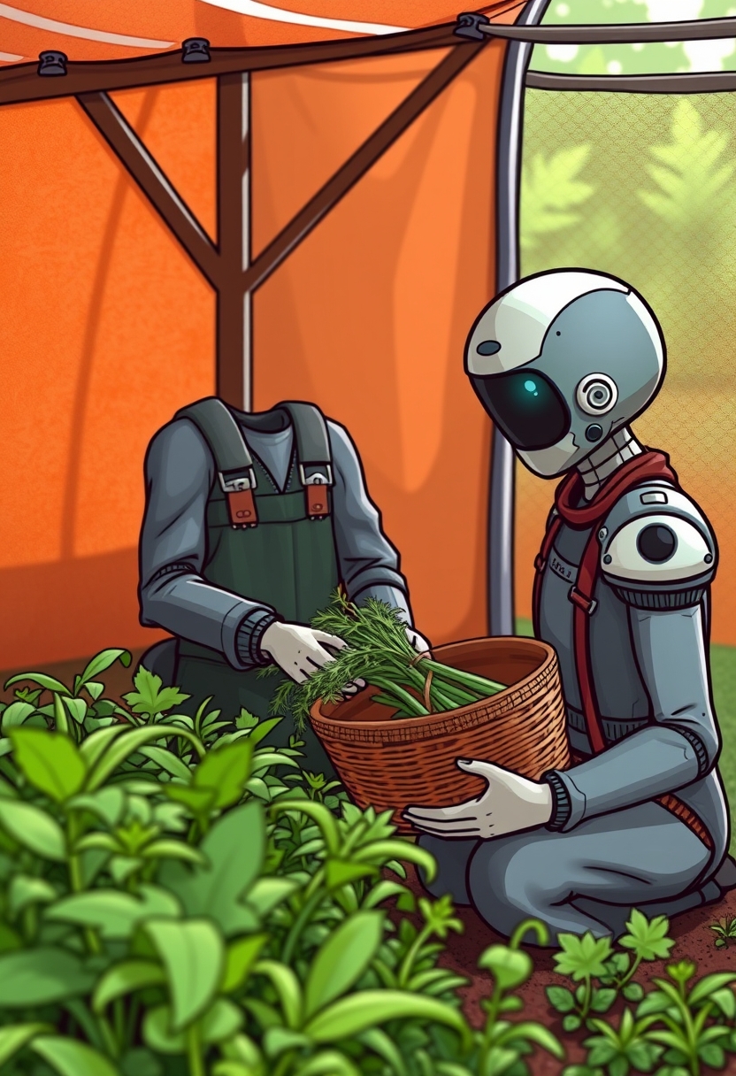 Okay, let's face it. This AI job isn't going to pay for food. We better get going. Last words from a Master Generator before becoming a full-time farmer. - Image