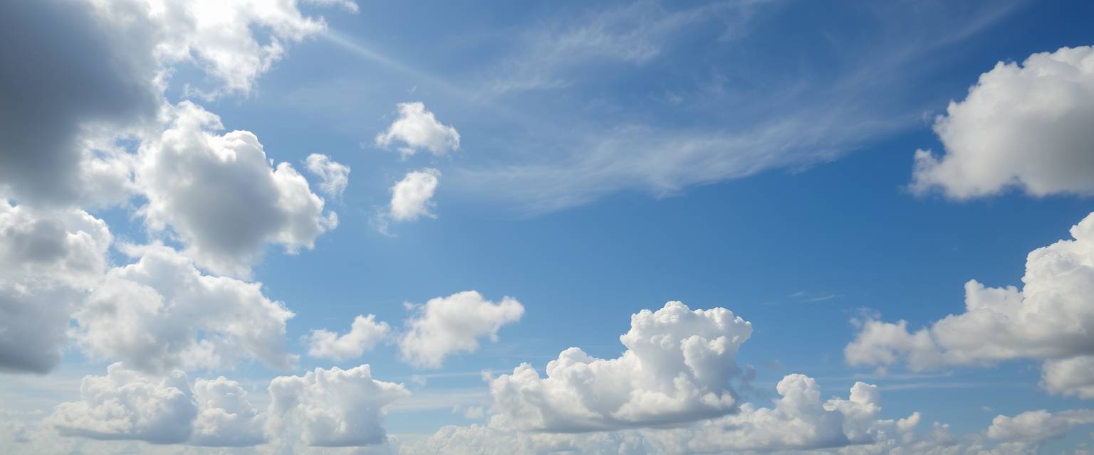 clouds, high quality, photorealistic, sky, blue