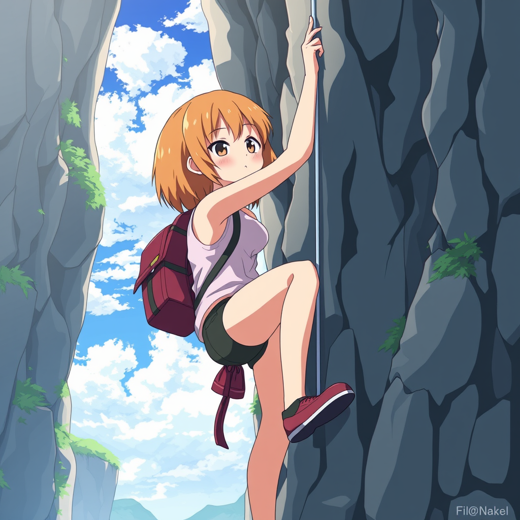 Iwa-Kakeru! Climbing Girl, anime style