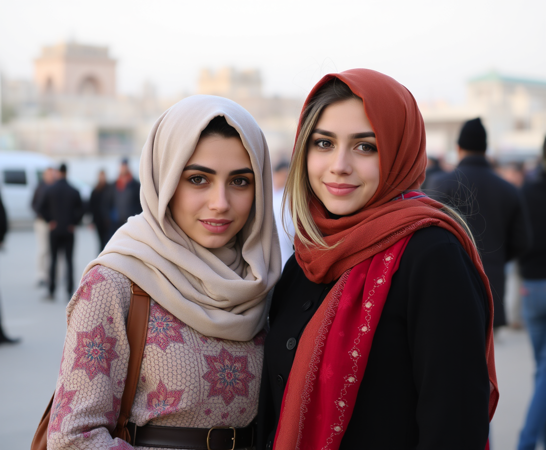 'Iranian girls are very beautiful, everyday clothing.' - Image