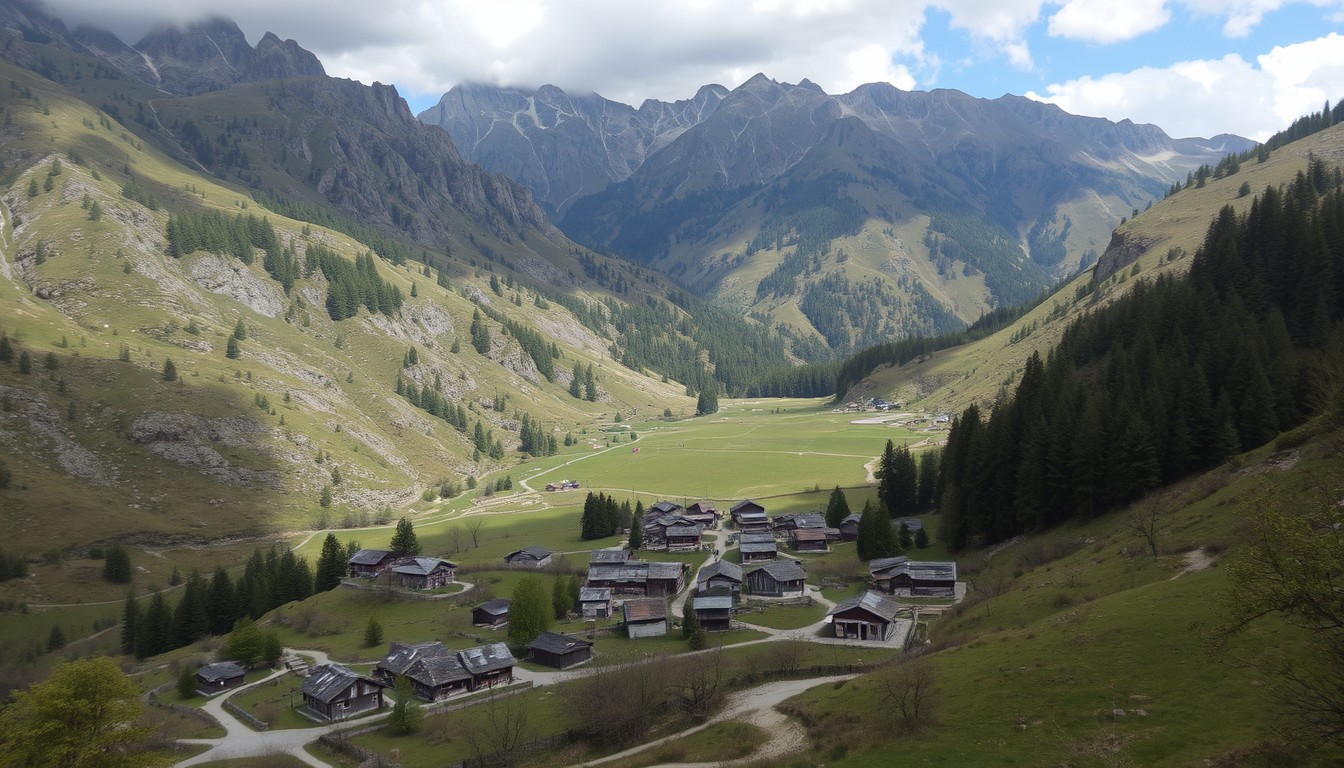 In the embrace of the surrounding mountains, there is a small village that has almost been forgotten by the world.