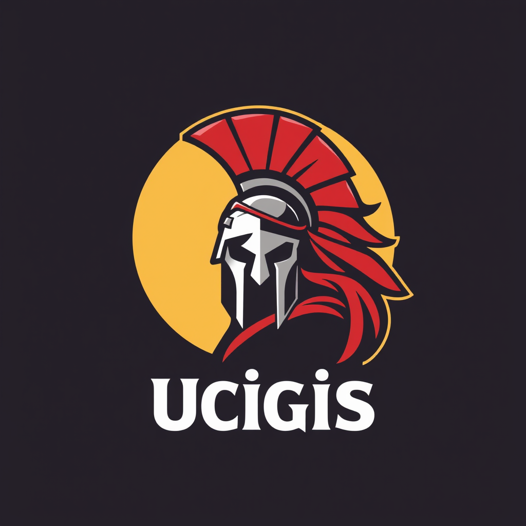 "Ucįgās" Logo design of a "Ucįgās" Logo design of a Spartan - Image