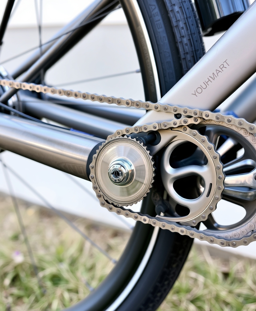 Rear wheel bicycle chain - Image