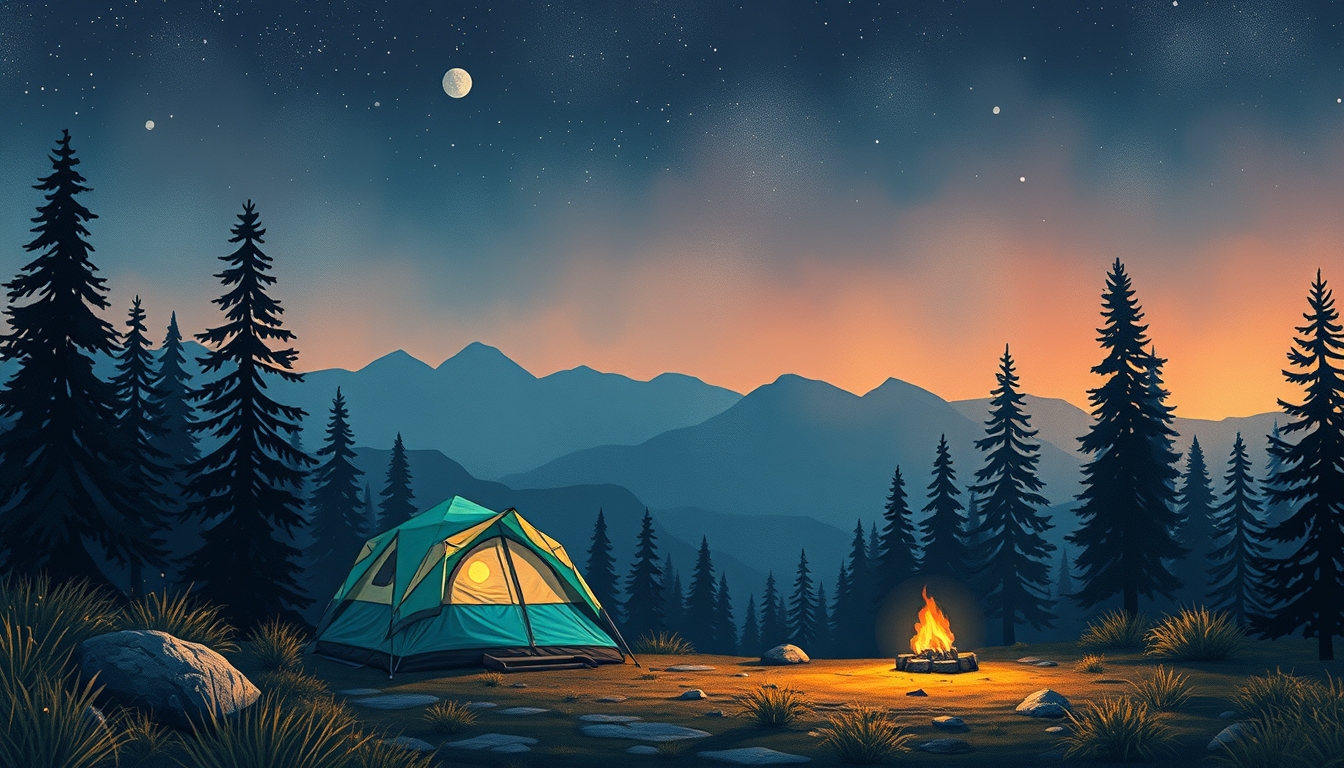 "Abstract background camping"