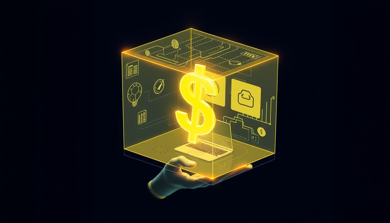 Holographic financial advisor, symbolizing AI-driven personal finance. - Image