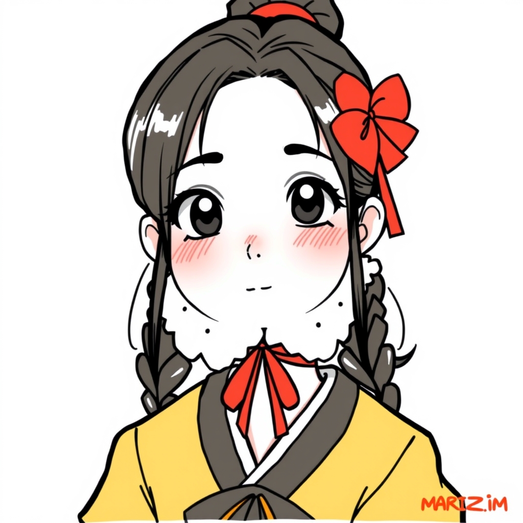 How to draw Nezuko step by step - Image