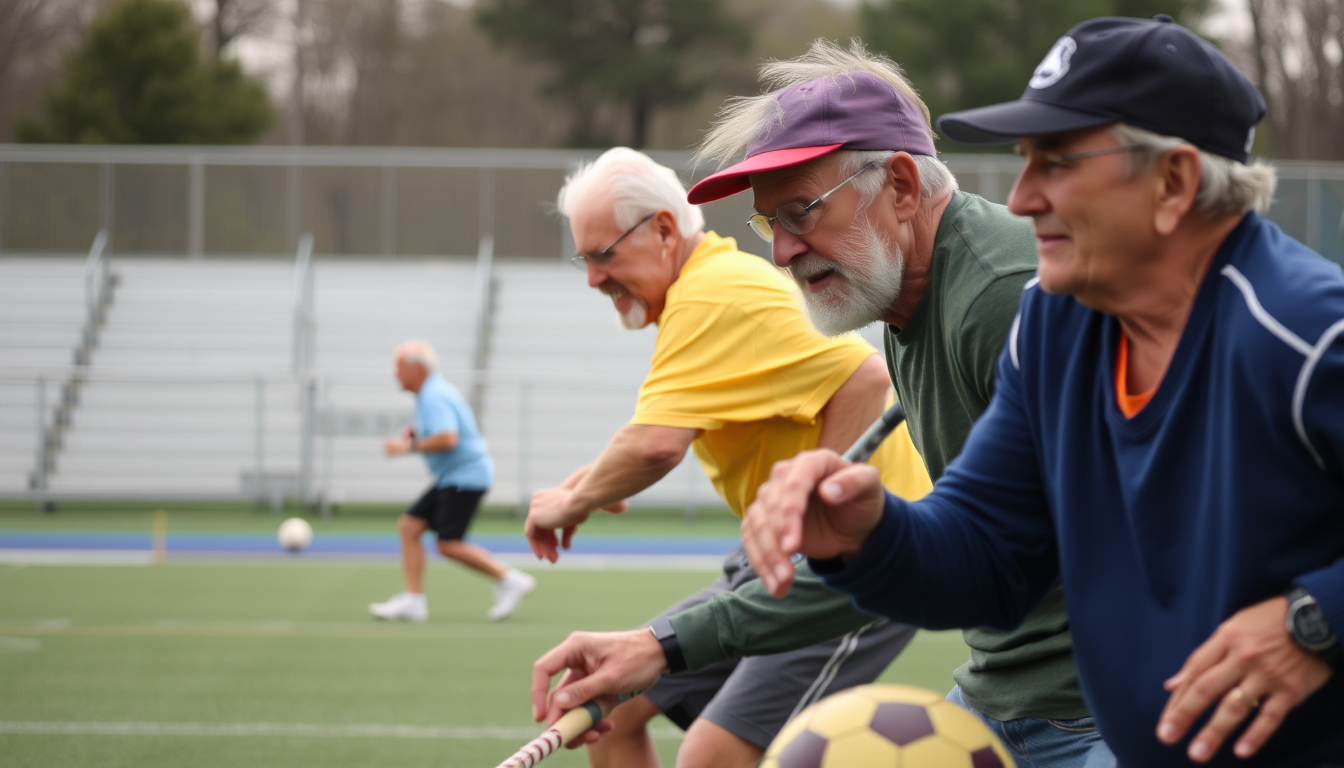 old people doing sports - Image