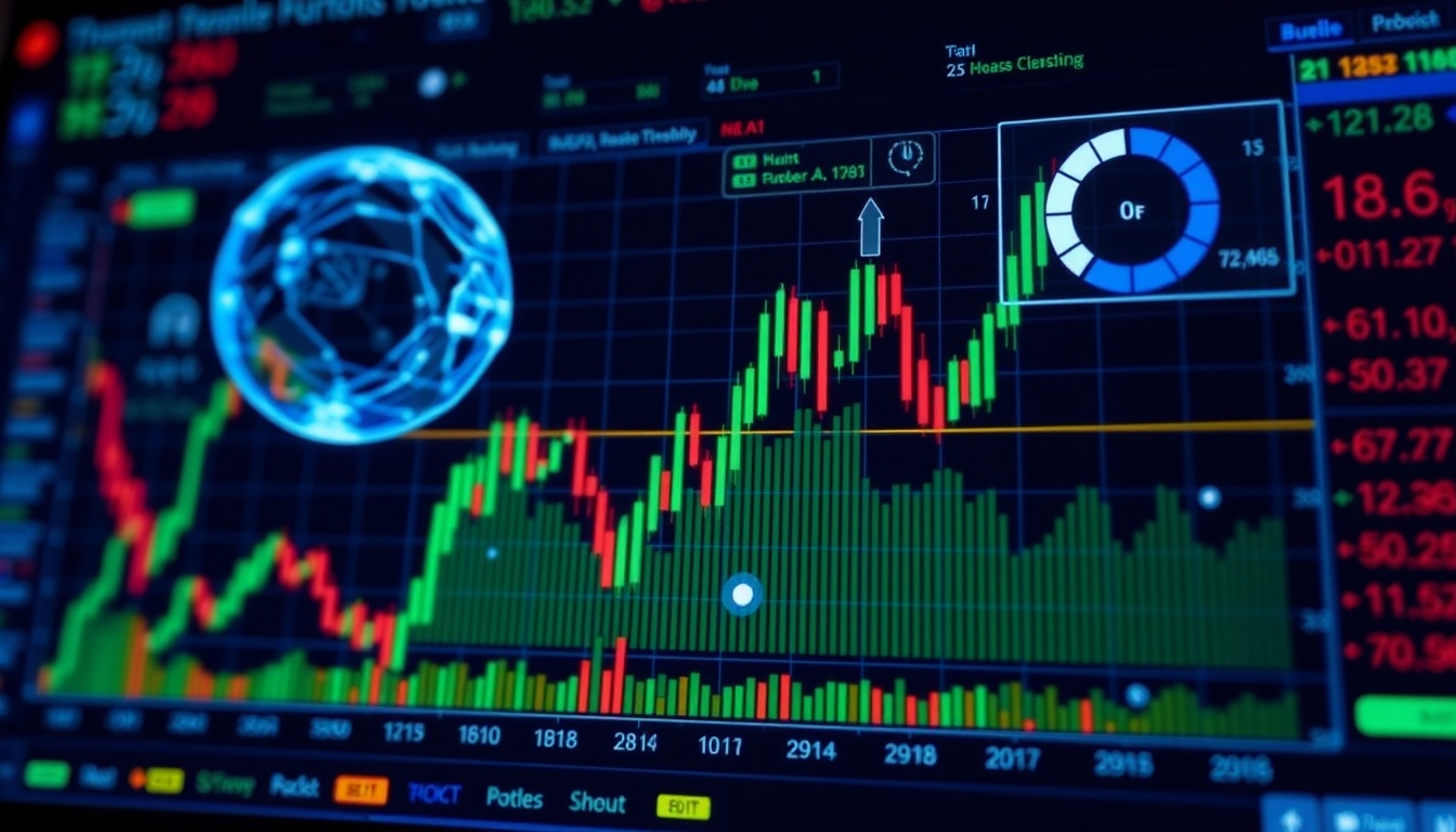 AI-driven stock market analysis, illustrating new financial tools. - Image