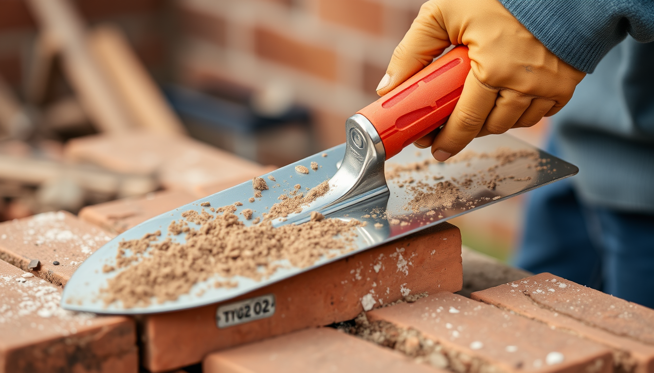 a brick laying trowel