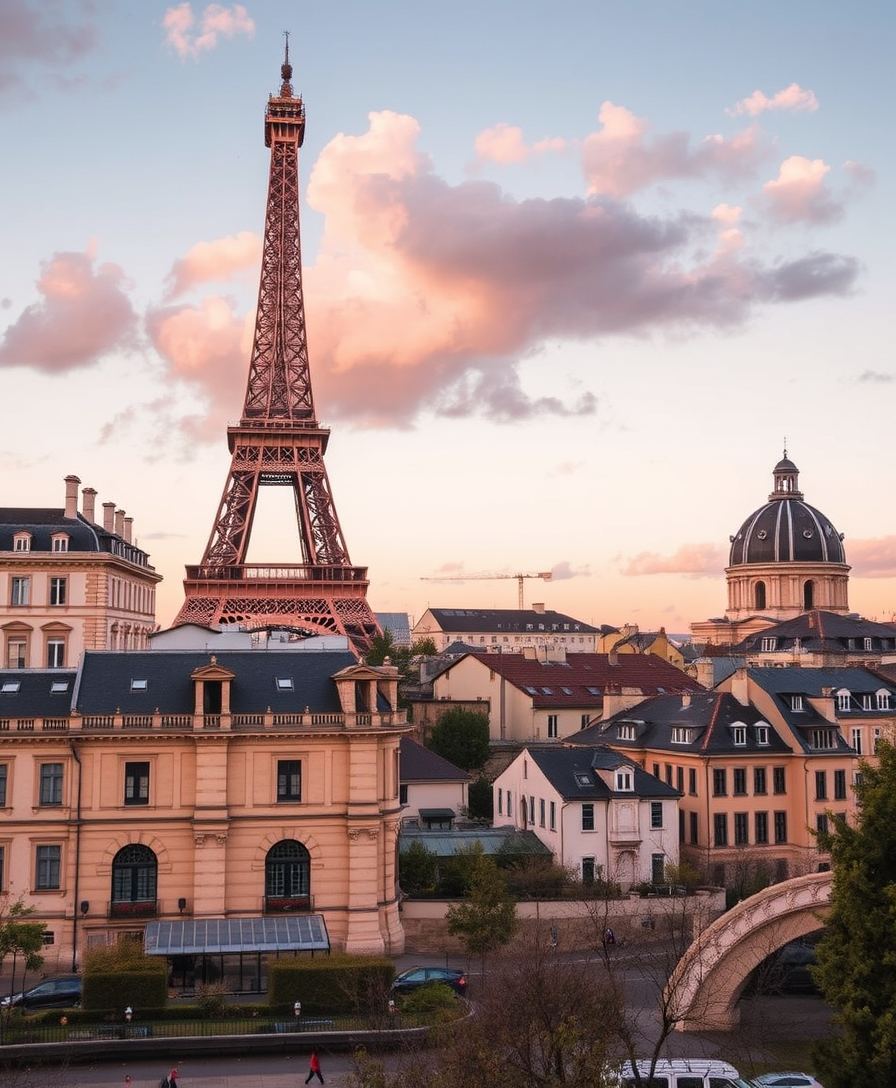 Tourist photo wallpapers depicting the sights of France - Image