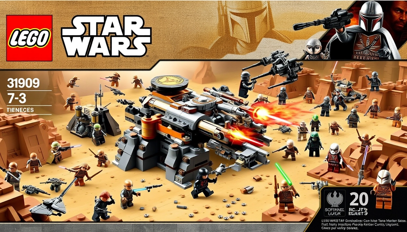 "Lego Star Wars Mandalorian Siege Battle

Product Image

10,000 pieces, over 20 figures."