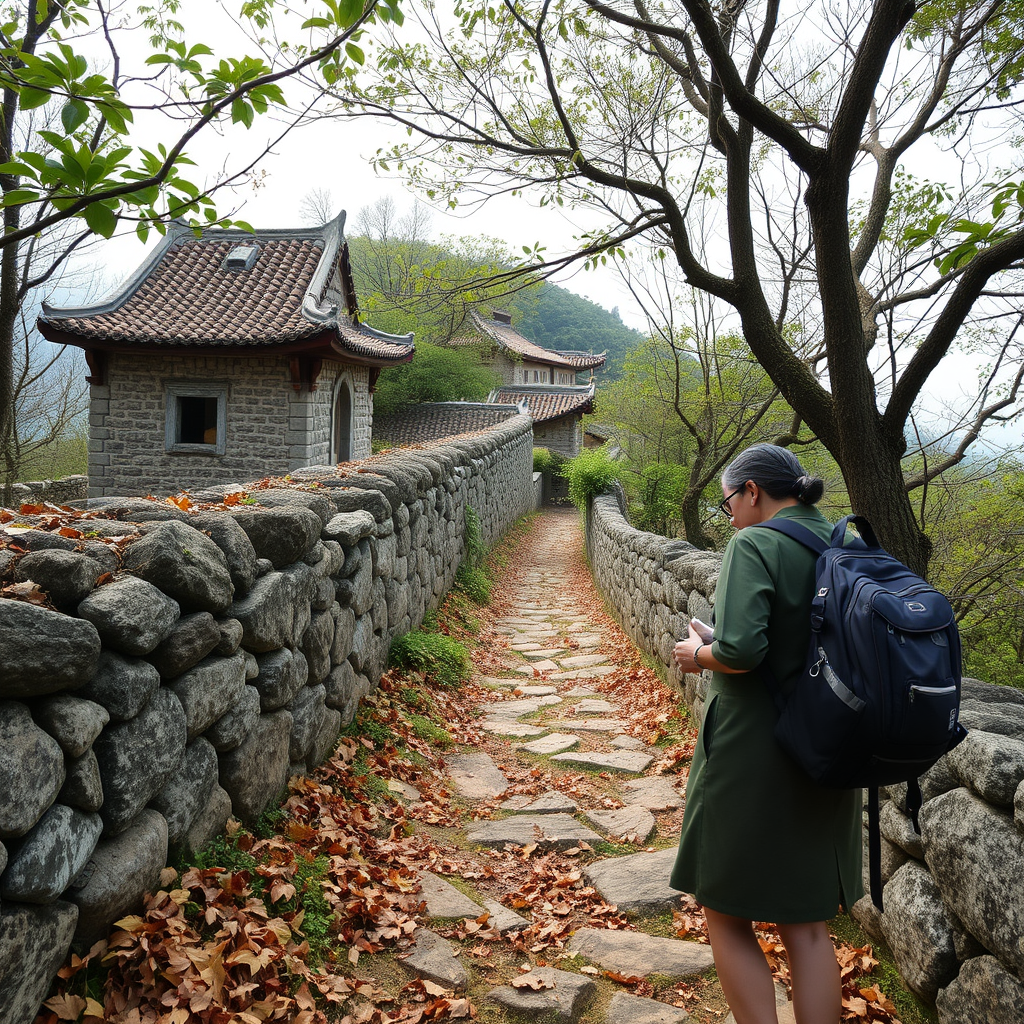 🌳 **Nature and History**: "Woman exploring trails, historical sites, every stone and leaf, stories of Cheung Chau Island, discovery, photorealistic style" - Image