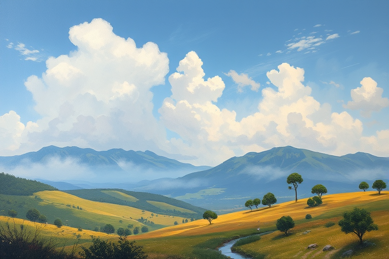 A landscape painting - Image