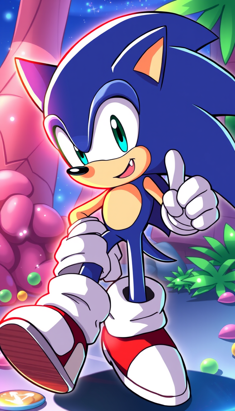 Sonic, anime art style