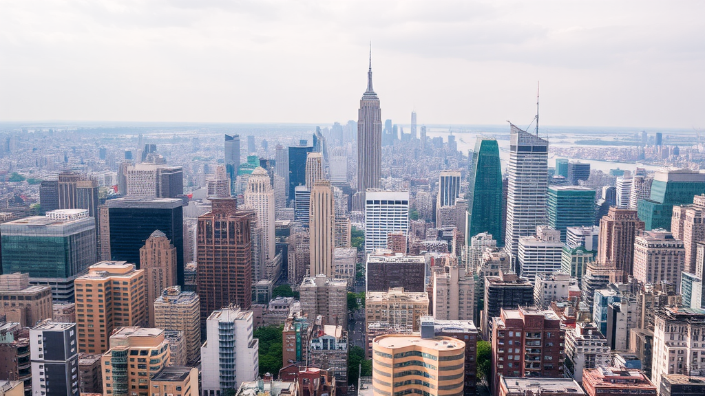 cityscape, busy cityscape, buildings, bustling city - Image