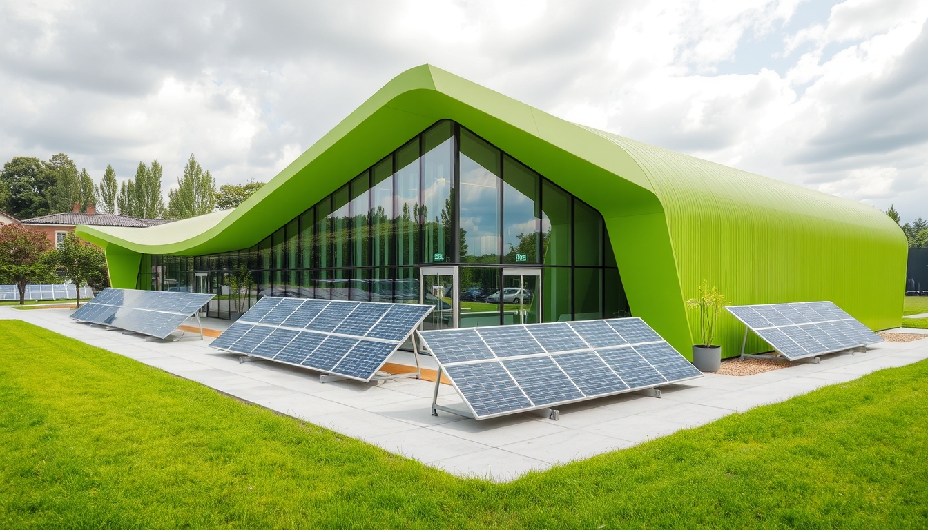 Renewable energy research center, symbolizing innovation in energy.