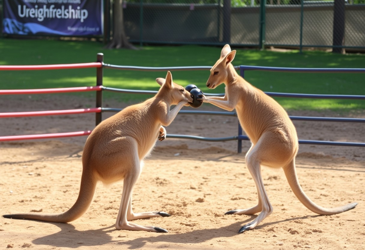 Kangaroo boxing - Image