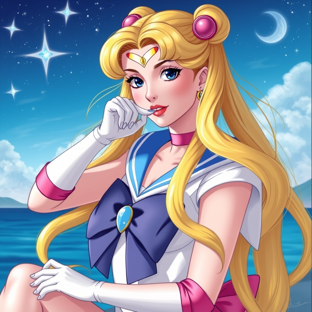 Belle Delphine, sailor moon