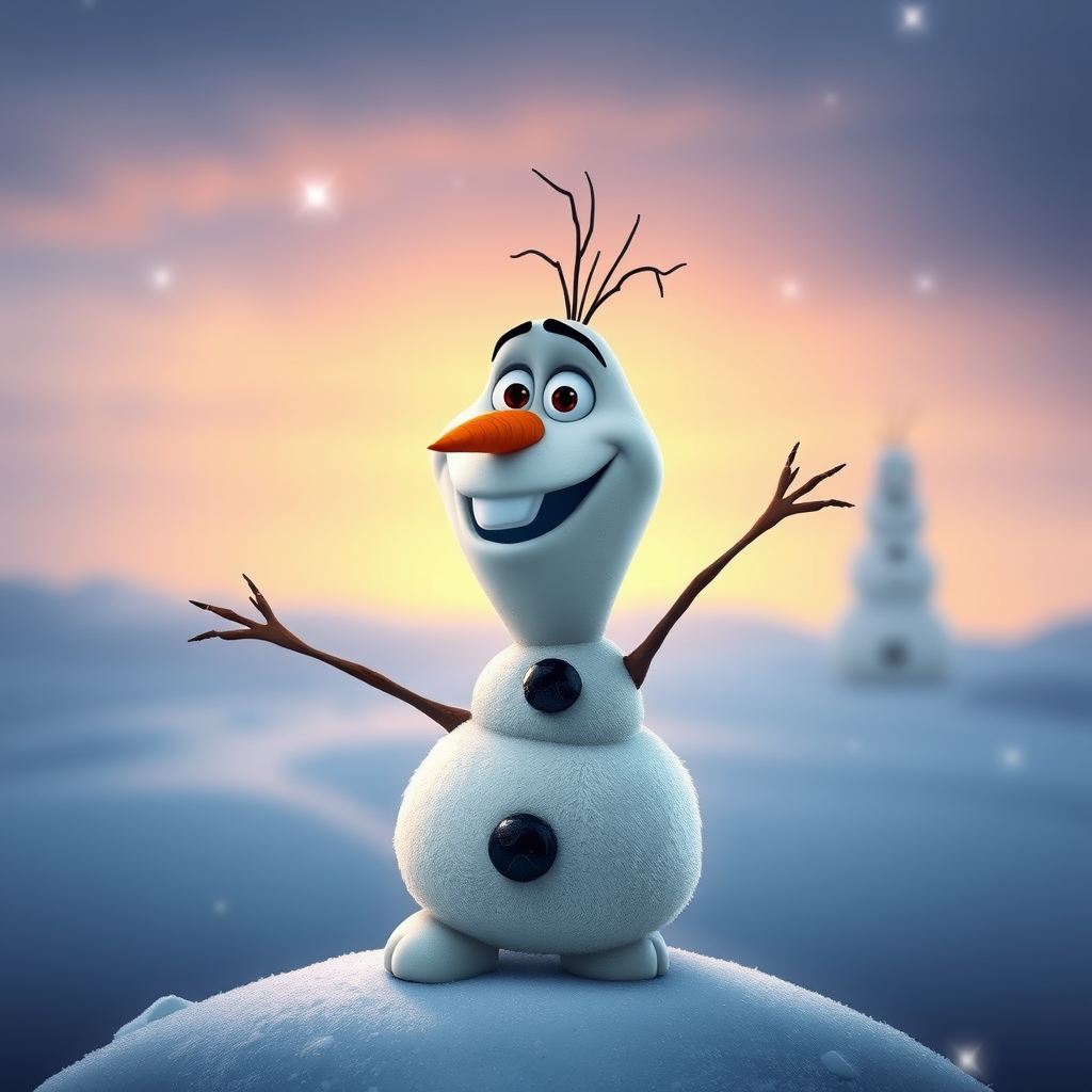 'Olaf the snowman from the Disney movie has Corona.' - Image