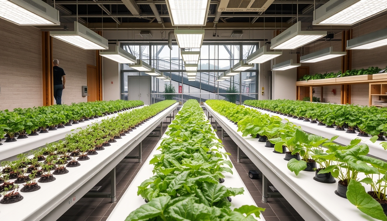 Sustainable food production lab, representing future agriculture. - Image